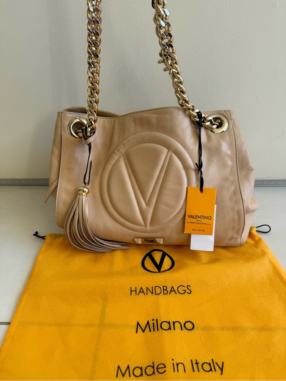 Valentino Tan Tote Shoulder Women’s Purse